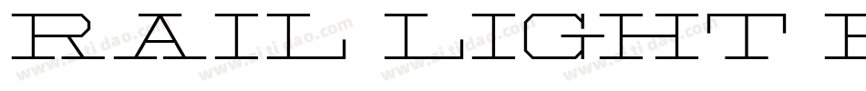 Rail Light Regular字体转换